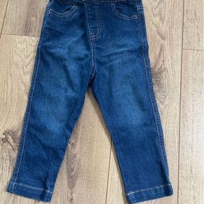 petit main スヌーピー デニムパンツ