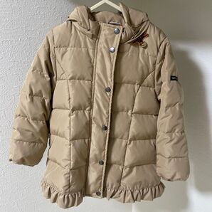 petit main 100センチ 子供用 ダウン 女の子 キッズ ダウンコート フード
