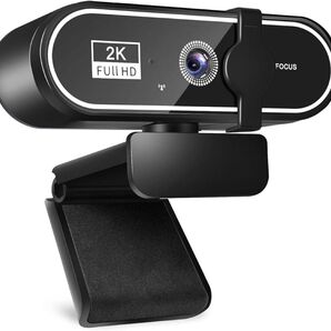 Webカメラ ウェブカメラ 【HD 2K 400万画素】 パソコン用カメラ ストリーミング USB接続 自動光補正 内蔵マイク