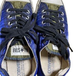 CONVERSE ALL STAR ローカットスニーカー ブルー/カーキ