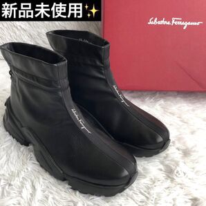 ブーツ Salvatore Ferragamo フェラガモ 本革 レザー 厚底