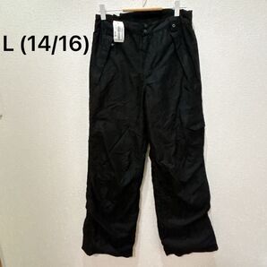 POLAR EDGE ブラックパンツ L (14/16)BOYS 秋冬