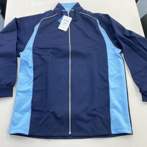 体操服 ジャージ上着 フルオープン 紺 LL 残りわずか