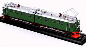ATLAS Tramways TRAIN1:87 locomotive E112.2115 + 12.2116(1954) green model 