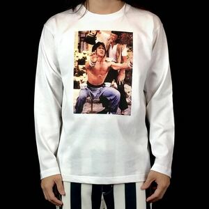 新品 ジャッキーチェン 酔拳 師匠 蘇化子 茶碗修行 香港 映画 ロンT 長袖 Tシャツ XS S M L XL ビッグ オーバーサイズ XXL~4XL パーカー 可