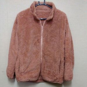 予約商品です!フリースジャケット ブラウン系 もこもこ フルジップ