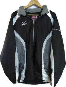 ミズノ mizuno 黒 ブラック THERMAL PLUS ウインドブレーカー 肩ネーム入り メンズ ジップ ヒート ウェア ジャケット サーマルプラス