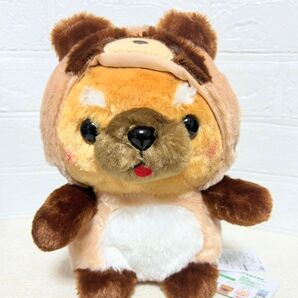 豆しば三兄弟 ぽてぐるみタヌキ JBサイズ ぬいぐるみ 豆三郎 27cm