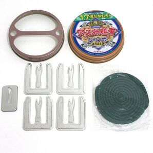 【未使用】1.7倍長持ちジャンボ蚊取り線香2袋&専用線香立て&専用線香皿 大人数キャンプ用セット