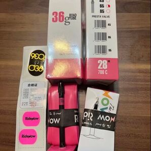 Ridenow 超軽量 TPUチューブ 2本 700x18~32c 65mm 36g パッチ付き