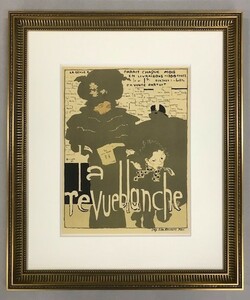 【特価】　≪　　 ピエール ボナール　　≫　　リトグラフ【石版画】　　AFFICHE DE LA REVUE BLANCHE　　1952年　　PIERRE-BONNARD