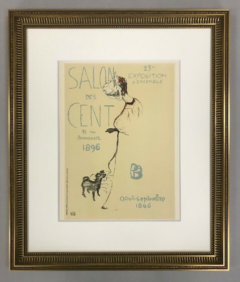 【特価】　≪　　 ピエール ボナール　　≫　　リトグラフ【石版画】　　AFFICHE POUR LE SALON DES CENT　　1952年　　PIERRE-BONNARD