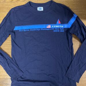 J.PRESS ジェイプレス 長袖Tシャツ ネイビー 160センチ