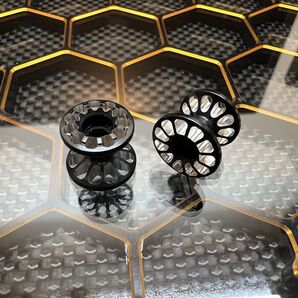 CNC軽量化ブラックアルマイト2段アルミローラー 13-12mm②