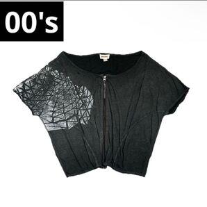 00s DIESEL zip-up T-shirt archive y2k ヴィンテージ 古着