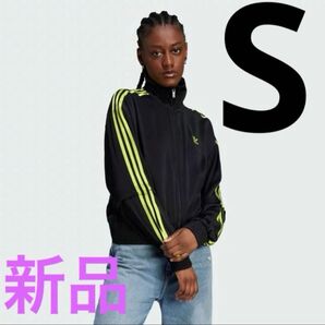 新品★アディダスオリジナルスサテンファイヤーバードトラックジャージジャケット蛍光