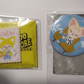 POPUP ポップアップ ランダム アクリルステッカー フォクシニー、ランダム缶バッジ フォクシニー 2点セット アイエン