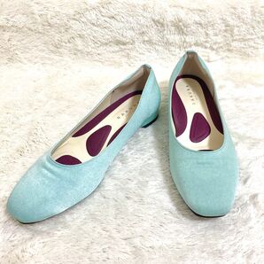 RAKUNA ラクナ 整体パンプス コンフォートシューズ アースカラー サテン素材 24.5cm 日本製 美品