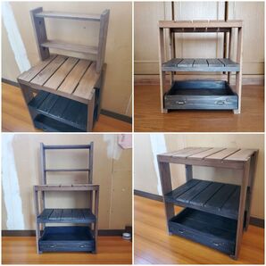 シンプルラック 引き出し付き ミニラック付き