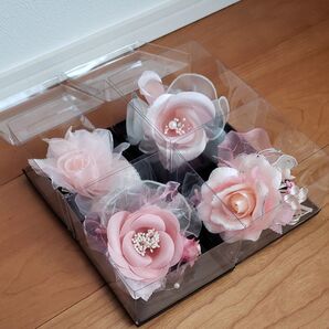 【お友達にシェア!】まとめ買い フラワーブローチセット