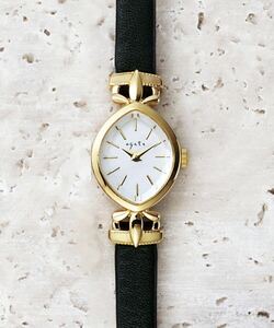  Agete agete кожаный ремень ювелирные изделия часы прекрасный товар черный Gold White Butterfly . кожа наручные часы женские наручные часы браслет действующий товар популярный 
