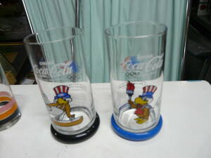 B、ドリンクコカ・コーラ―、オリンピック記念グラス、2個セット