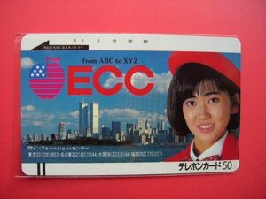 初期フリー　松本伊代　ECC　330-0111　未使用テレカ