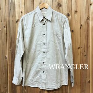 WRANGLER JEANT CO. / ラングラー メンズ S 長袖シャツ コットンシャツ トップス 無地 胸ポケ USA古着 ヴィンテージ