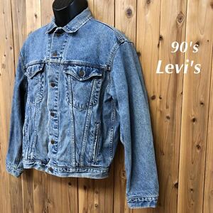 90's ◇LEVI STRAUSS&CO./Levi's リーバイス メンズ S 長袖 デニムジャケット Gジャン アメカジ ヴィンテージ USA古着 75525-4891