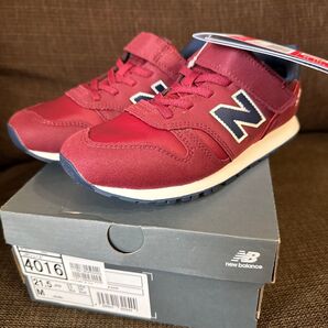 New Balance ニューバランス 373 キッズスニーカー 21.5cm ボルドー えんじ YV373VK2