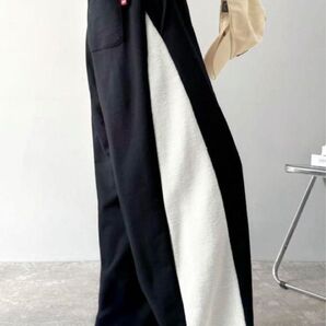 Java サイド切り替えデザインオーバーサイズスウェットパンツ