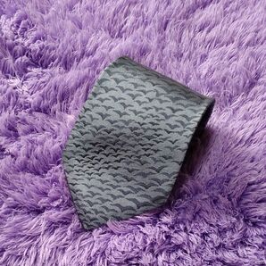 SELECTED 鳥柄シルクネクタイ ブルー系