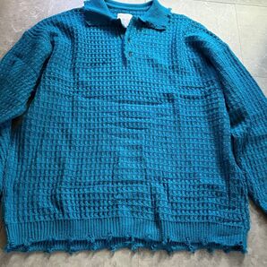 【ENDER PRODUCTS】3Dコードヤーンダメージビックシルエットニット