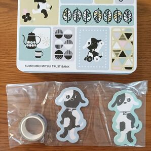 【三井住友信託銀行】シンジル&タクセル文具入り缶ボックス