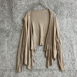 at aim ドレープカーディガン 韓国製 羽織 冷房対策 オフィスカジュアル ボタンレスカーディガン