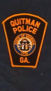 ★　警察　ワッペン　ＱＵＩＴＭＡＮ　ＰＯＬＩＣＥ　★