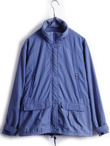 90's オールド ■ LLBEAN エルエルビーン ライナー付き フルジップ ナイロン ジャケット ( 女性 レディース M ) 古着 ジャンパー ブルー