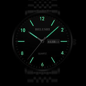 【★★新品★★】Belushi 高級メンズ腕時計 ステンレススチール レロジオ masculinoの画像3