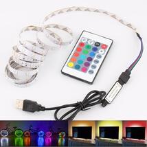 【★★新品★★】Dc 5 v rgb led ストリップ usb 5 v pc の tv バックライト 2835 smd 50cm 1mル 2m 3m 4m 5m_画像5