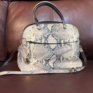 FURLA フルラ パイソン柄 2WAYバッグ ハンドバッグ ショルダーバッグ