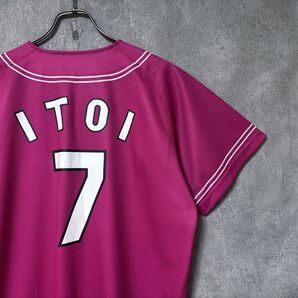 阪神 タイガース 糸井嘉男 7 プリント ピンク ユニフォーム プロ野球 NPB レア デザイン