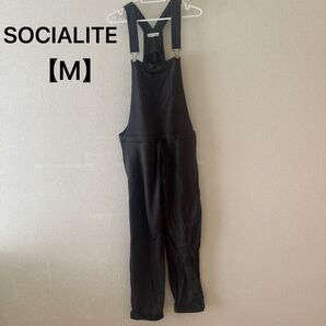 SOCIALITE 【M】グレーサロペット Mサイズ