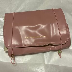 ROSE OF NO MAN'S LAND ポーチ ピンク 未使用 メイクアップバッグ スタイリッシュ 大容量 防水 旅行収納