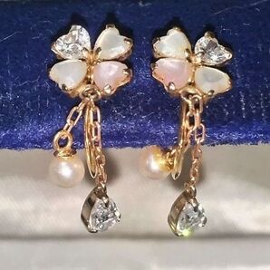 お客様専用おまとめページ K18/K10 四つ葉 フラワー イヤリング K18刻印 販売品質証明書あり