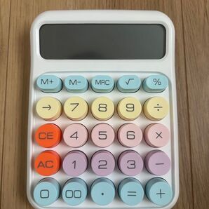 カラフル電卓 レトロ ポップ かわいい パステルカラー 計算機