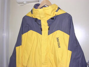 美品 00s Marmot マーモット GORE-TEX マウンテンパーカー L イエロー/グレー vintage old ジャケット