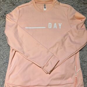 adidas アディダス トレーニングウェア 長袖シャツ ピンク DAY