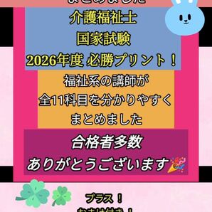 【おまけ付き】☆必勝法☆介護福祉士国家試験全11科目まとめ