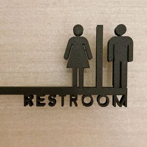 【壁に付けられる家具】カフェプレート トイレサイン カフェプレート