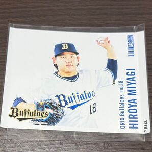 オリックス・バファローズ オリジナルラベル缶 ステッカー 宮城大弥